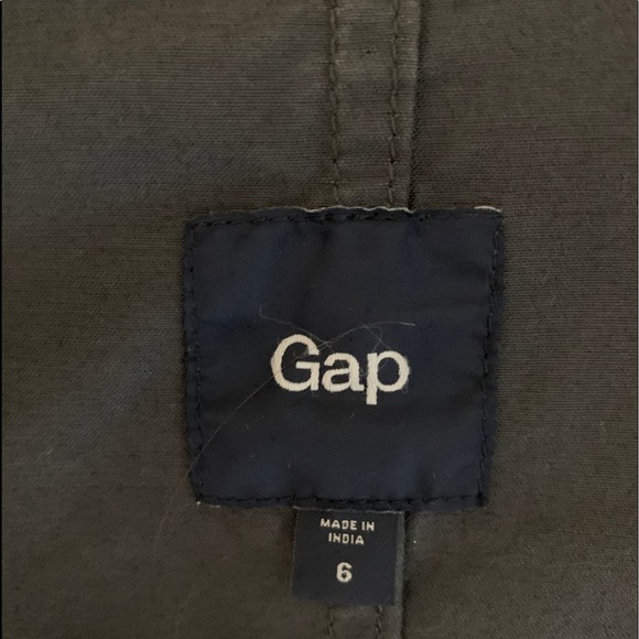 Gap Grey Washed Twill One Button Blazer Jacket Women's Size  6 - Picture 4 of 7